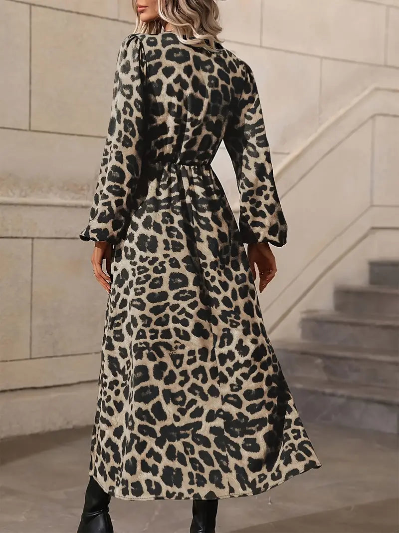 Natalie – stilvolles kleid mit leopardenmuster für den frühling