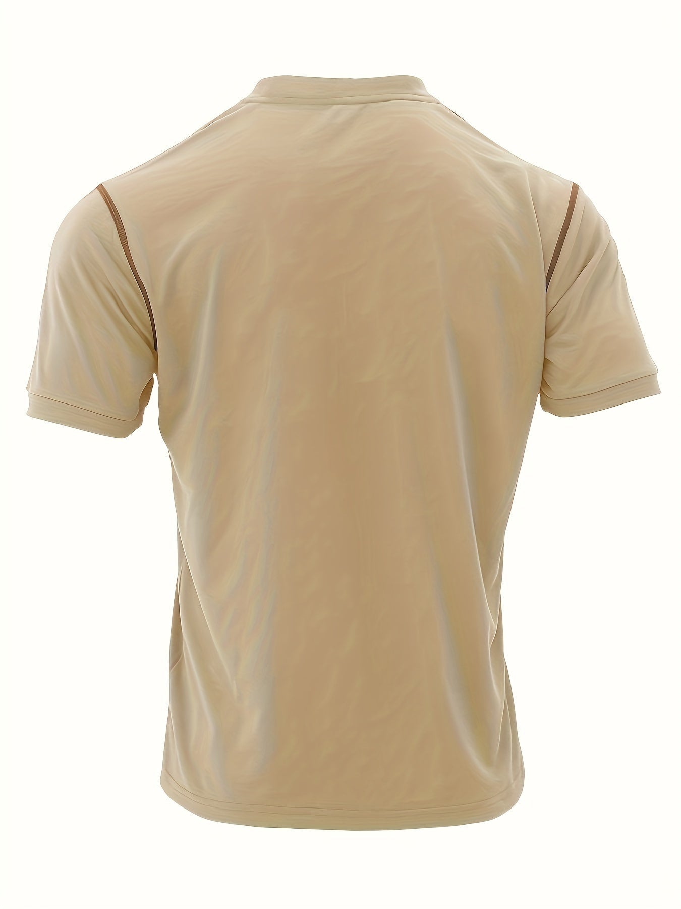 Herren Sportshirt mit Brusttasche und Streifenmuster