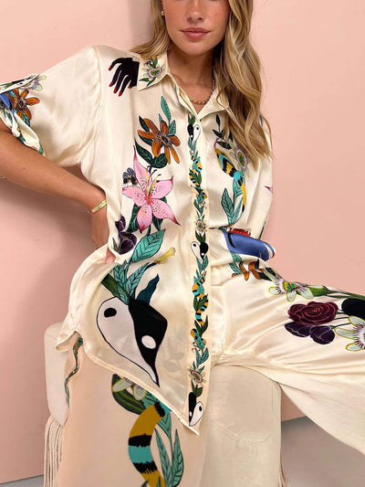 DolceMode | Unique Print Blouse