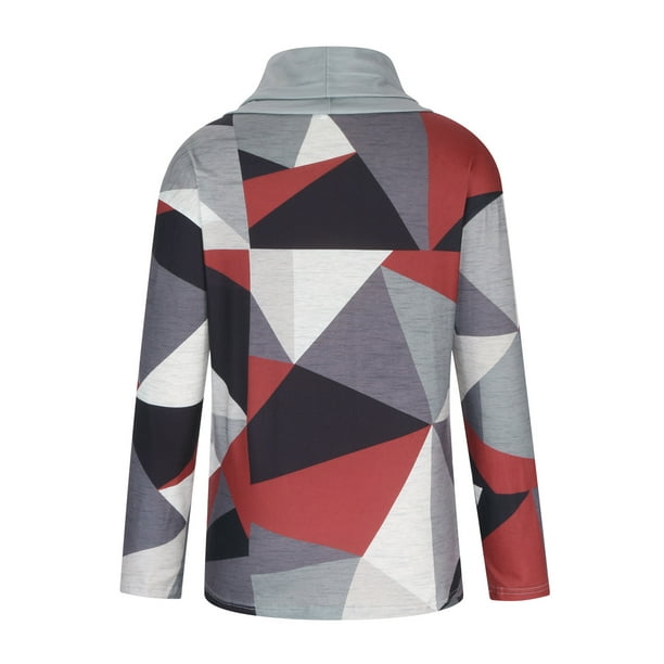 Leá Martin® - Rood Vrouwen V-ringning Blouse