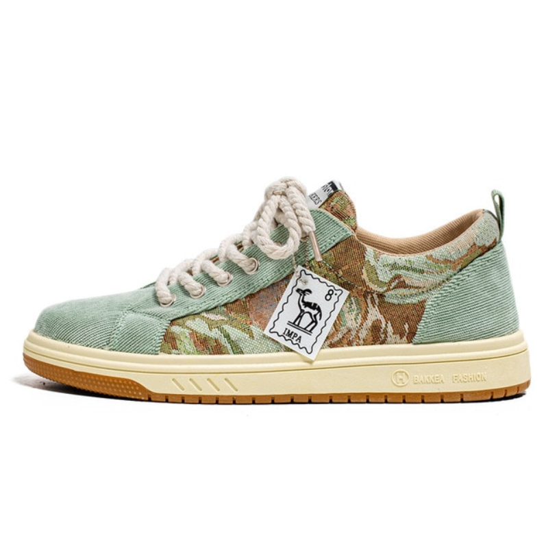 Stylische Low-Top-Sneaker mit Vintage-Print - Henri