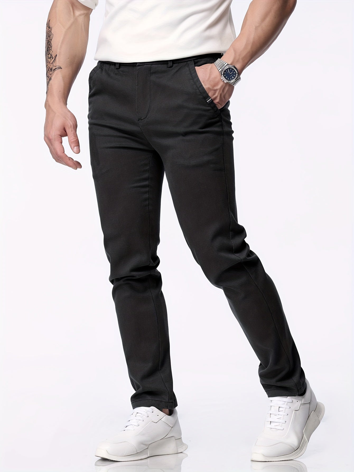 Herren Casual Skinny Hose aus Lyocell