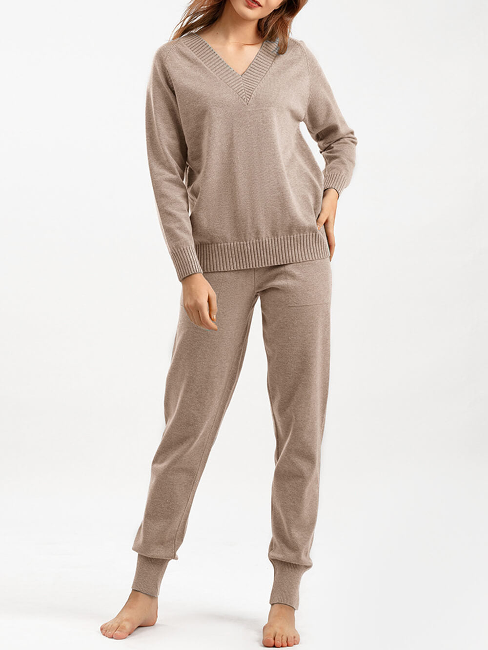 Gemütlicher Kaschmir-Look Loungewear – Eleganz trifft Komfort