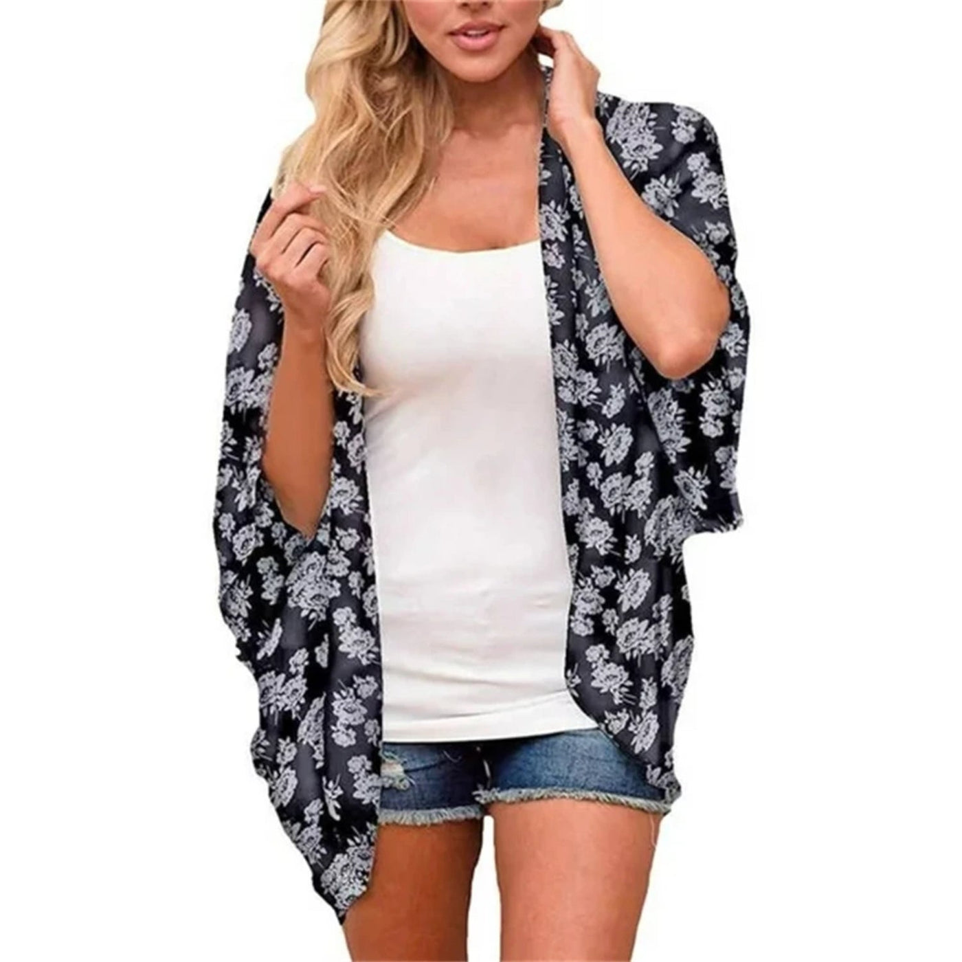 MODA rode eenvoudige ademende lange zomer blouse