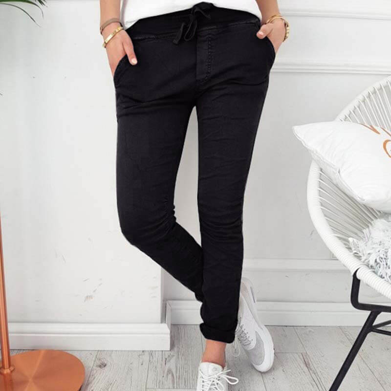 Heidi - Elasticated lightweight casual trousers