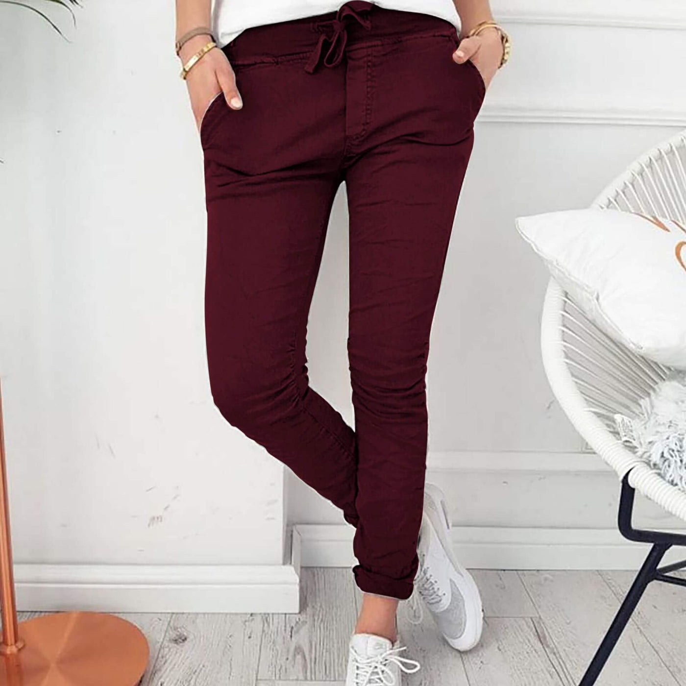 Heidi - Elasticated lightweight casual trousers