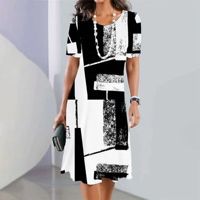 AbstractArtistry A-Linien Kleid