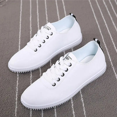 MODA antislip witte casual canvas schoenen wandelen