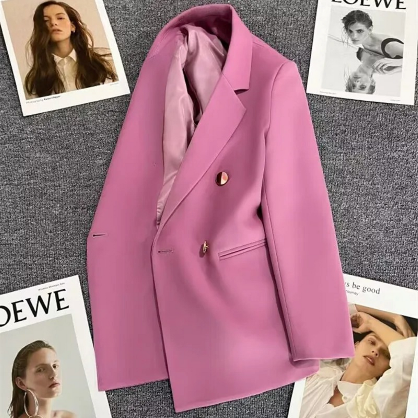 MODA Effen kleur elegante Koreaanse casual dames blazer