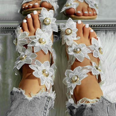 Naomi - Sandalen mit Blumenmuster für Frauen