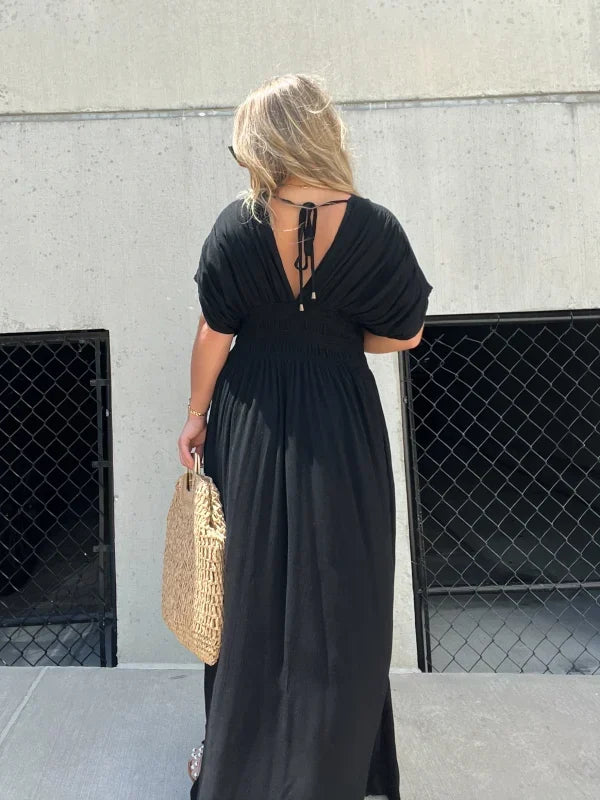 Lorena | Luxe Maxi Jurk met Split