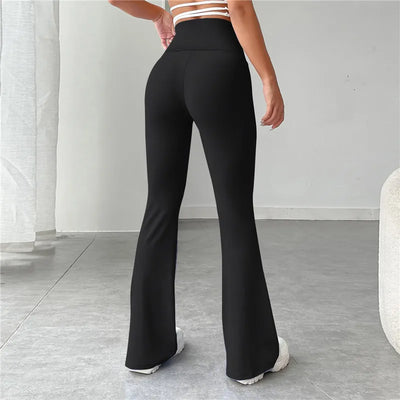 Carla - Schwarze Bootcut-Leggings