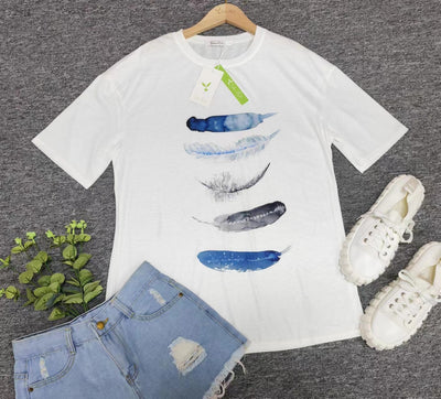 SpringStil® - Freedom Feather T-Shirt mit kurzen Ärmeln