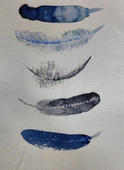 SpringStil® - Freedom Feather T-Shirt mit kurzen Ärmeln