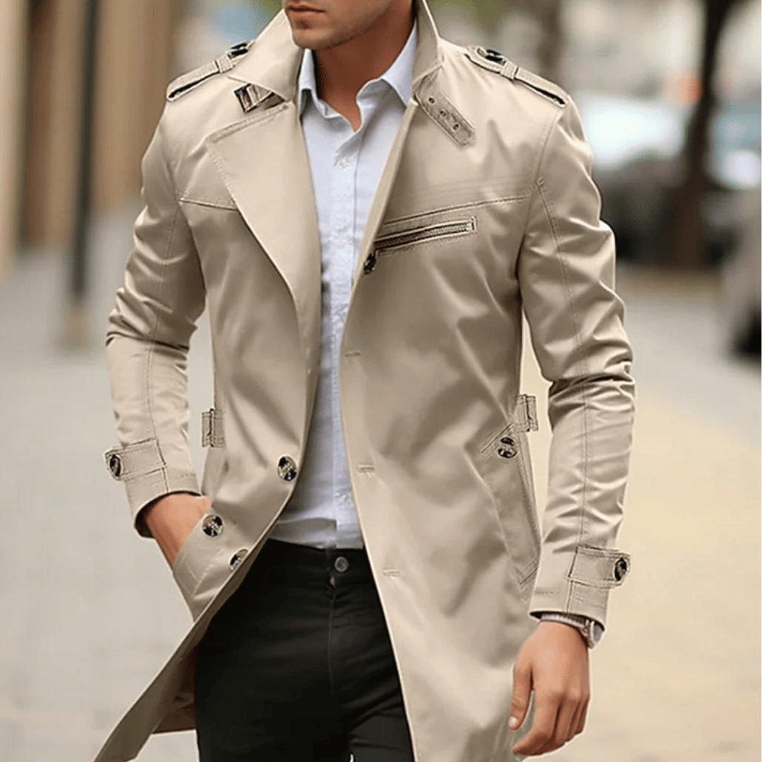 Klassischer Trenchcoat für Herren