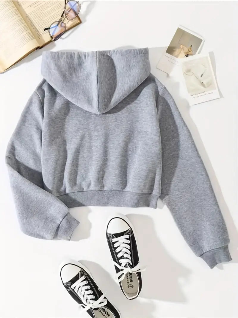 Korte casual hoodie