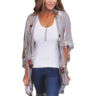 MODA rode eenvoudige ademende lange zomer blouse