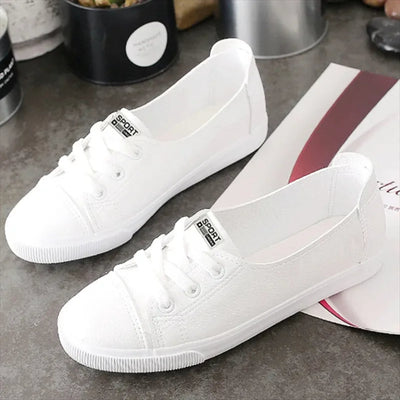 MODA koreaans ontwerp witte canvas schoenen