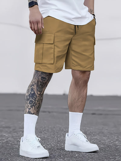 Herren Cargo-Bermudashorts in Beige