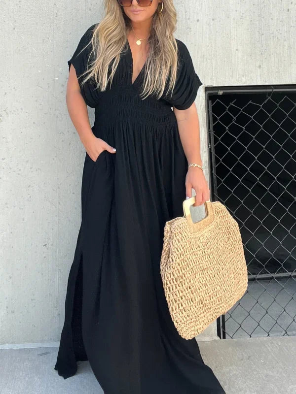 Lorena | Luxe Maxi Jurk met Split