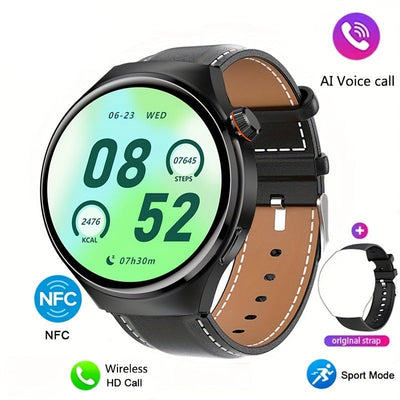 Herren NFC Smartwatch in Schwarz