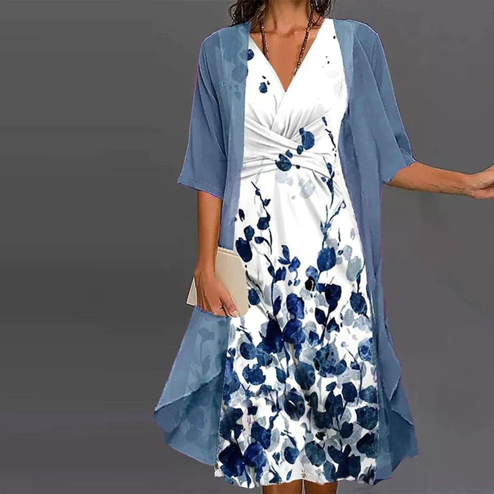 Azurblau Sommerkleid