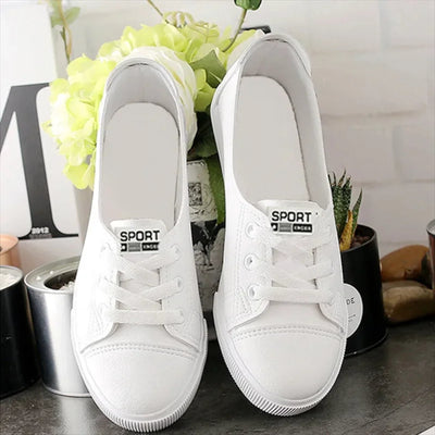 MODA koreaans ontwerp witte canvas schoenen