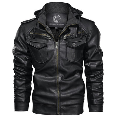 Ares - Schlichte Lederjacke