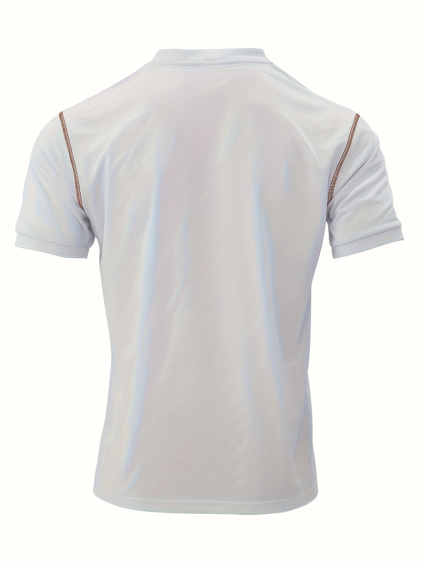 Herren Sportshirt mit Brusttasche und Streifenmuster