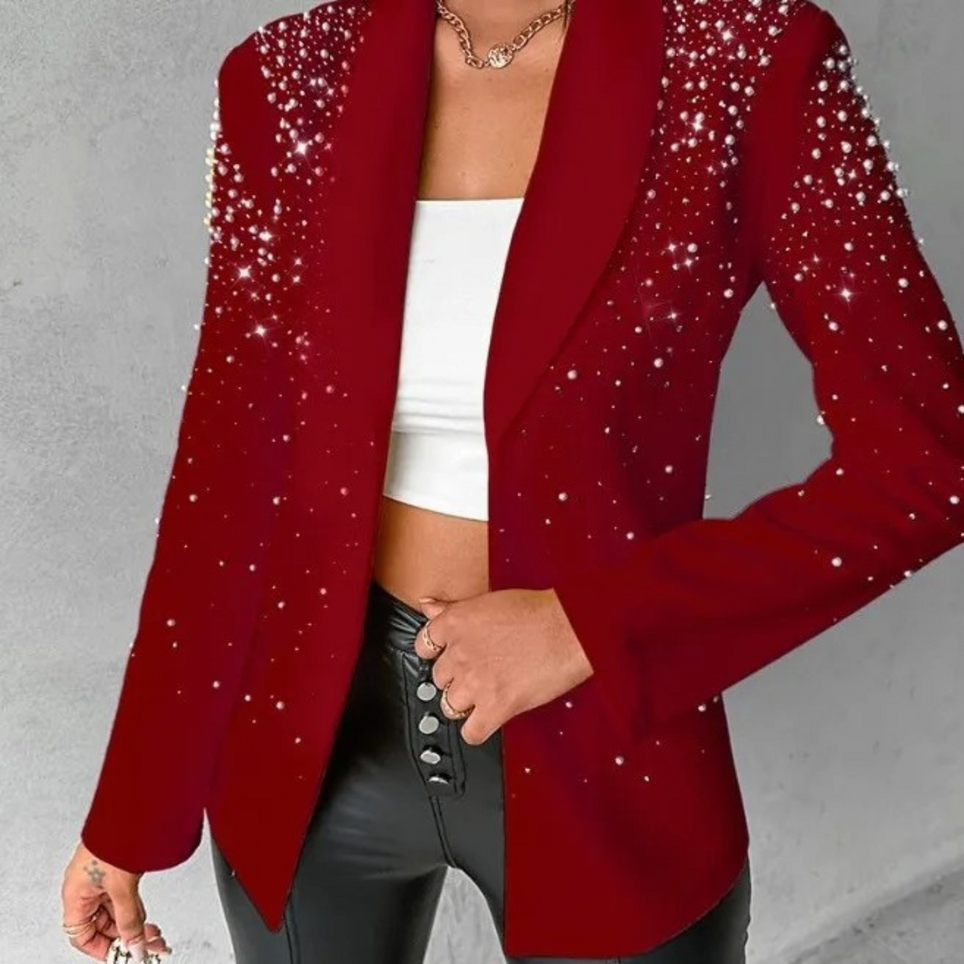 MODA Veelzijdige casual lange mouw klein dames blazer