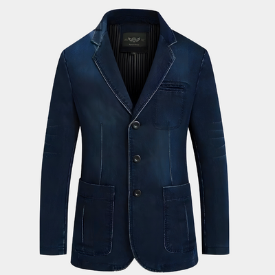 Lio - Klassischer Blazer mit Denim-Design