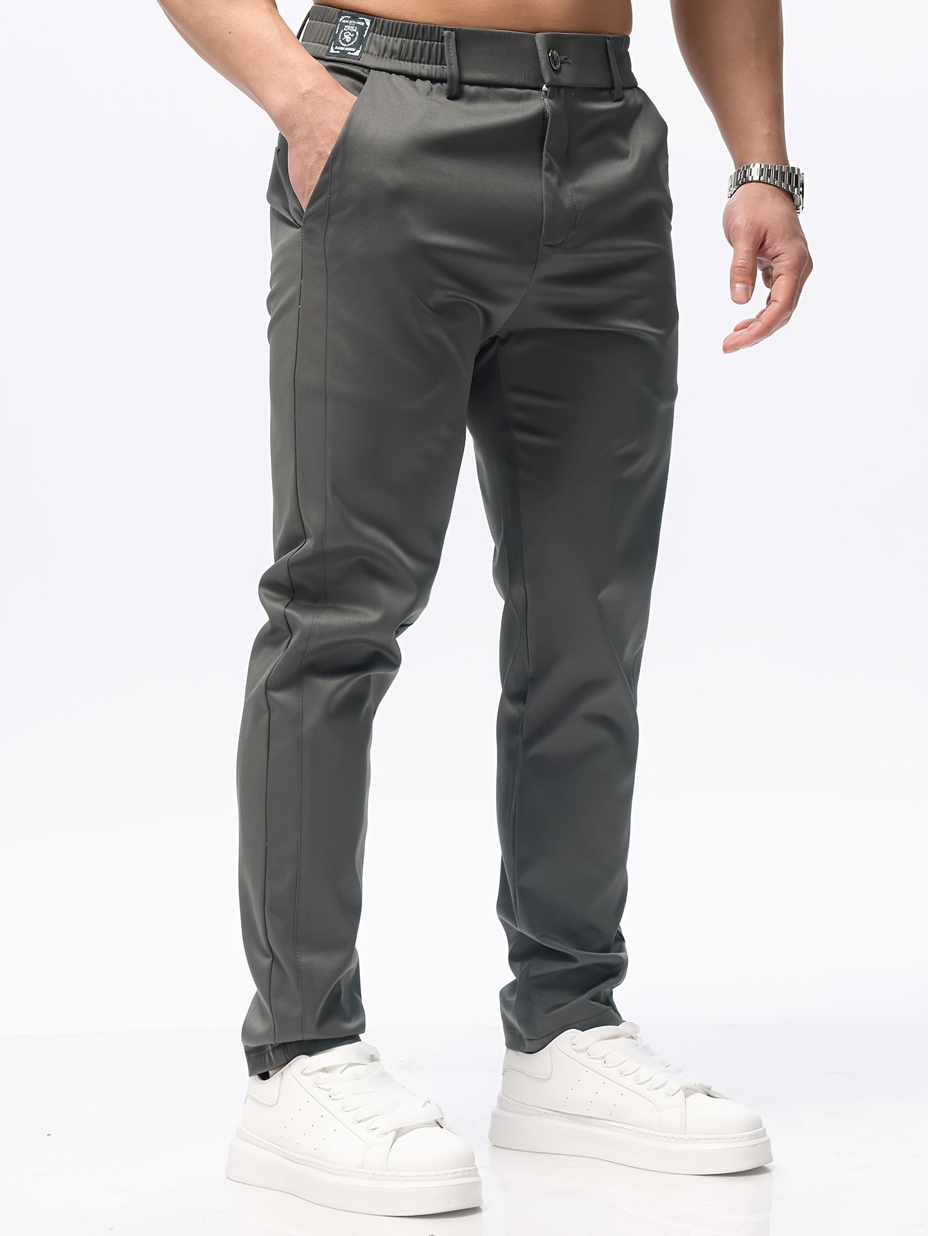 Herren Slim Fit Hose mit Seitentaschen