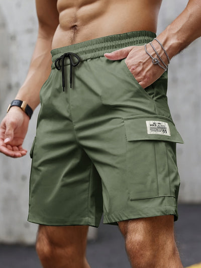 Herren Cargo-Bermudashorts in Beige