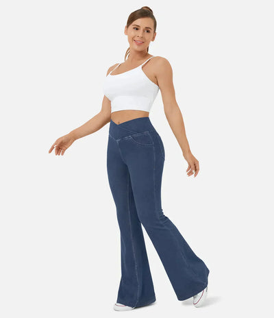 Juul™ | Elastische Flair-Jeans mit hoher Taille