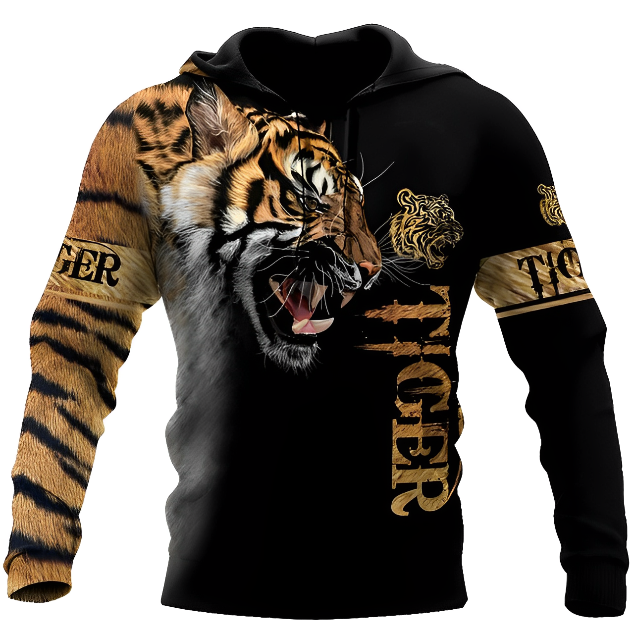 Tiger-Kapuzenjacke für Männer