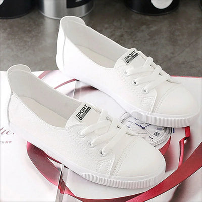 MODA koreaans ontwerp witte canvas schoenen