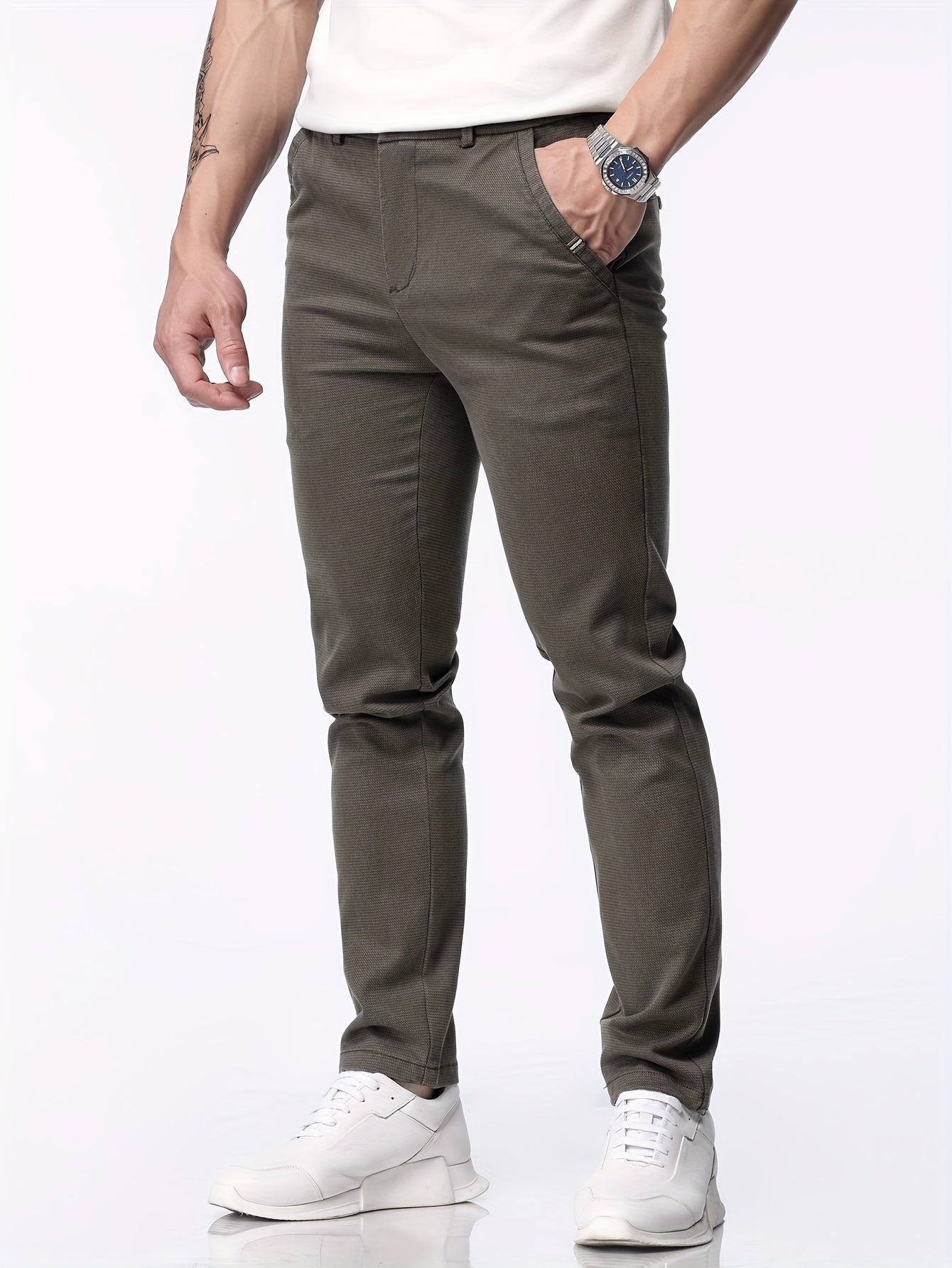 Herren Casual Skinny Hose aus Lyocell