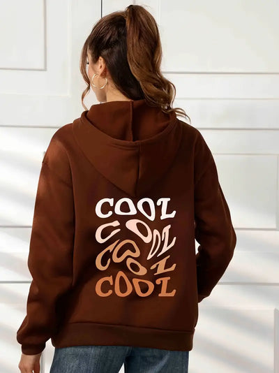 Capuchon met "Cool" print