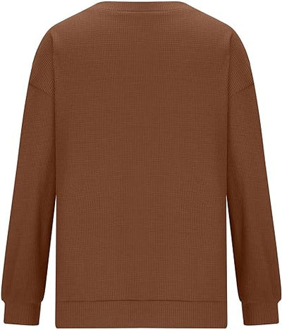 Pullover met lange mouwen en V-hals