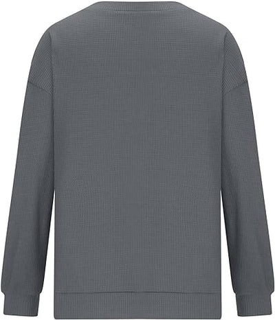 Pullover met lange mouwen en V-hals