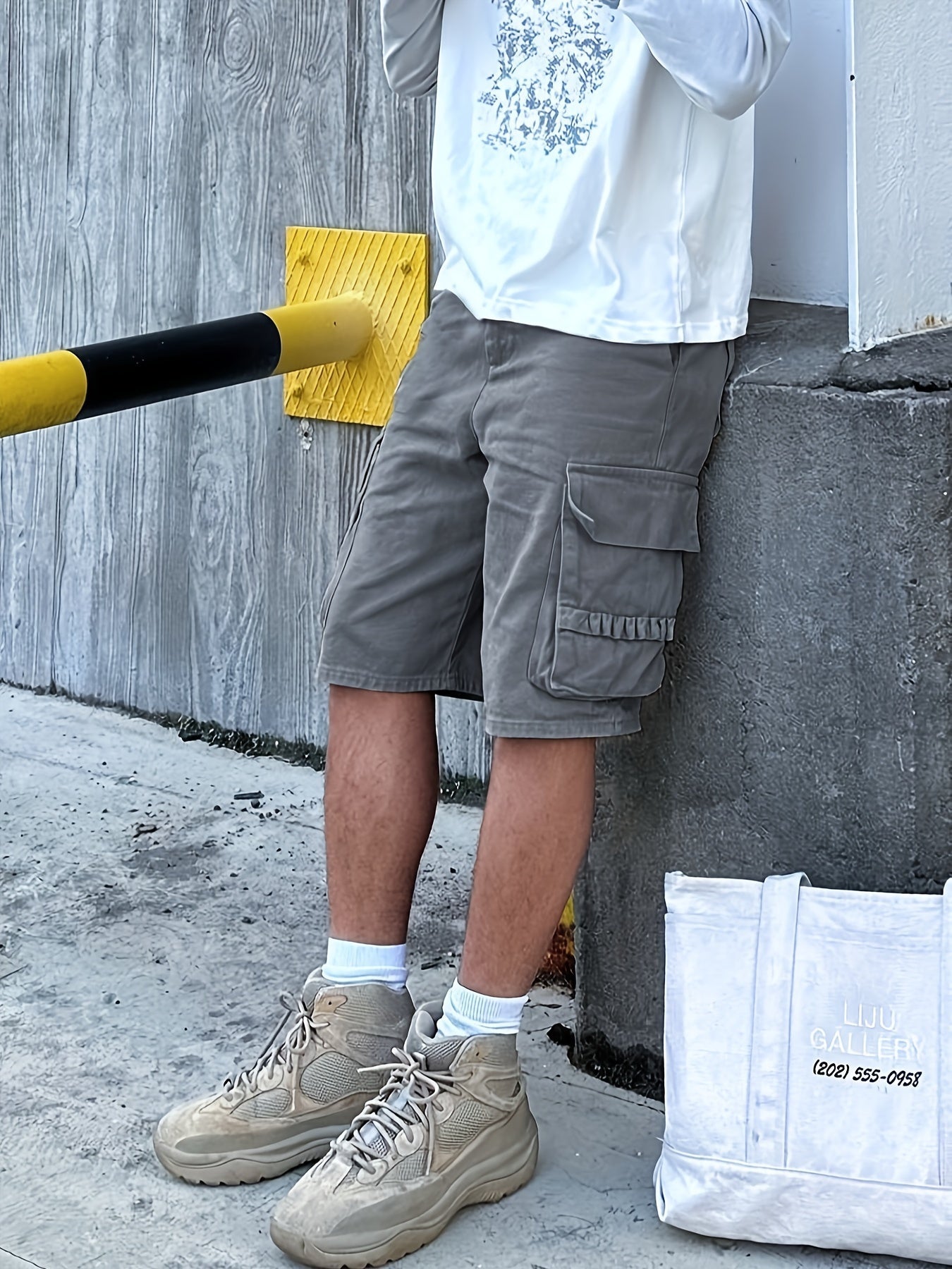 Graue Cargo-Shorts - Lukas