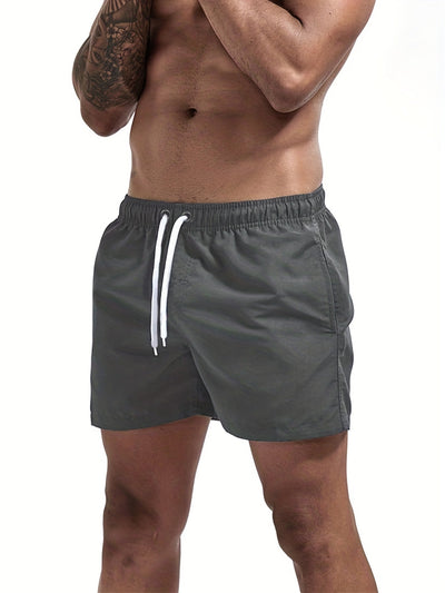 Herren Sport Shorts mit Kordelzug - Pfauenblau