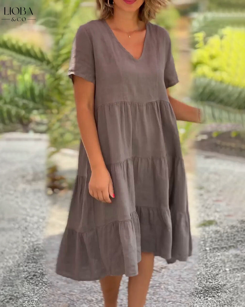 JULE™ | SOMMERKLEID MIT V-AUSSCHNITT