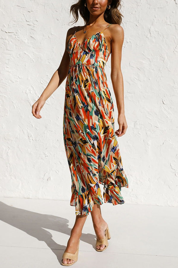 Kathy™ | Spaghetti Boho Midi-Kleid