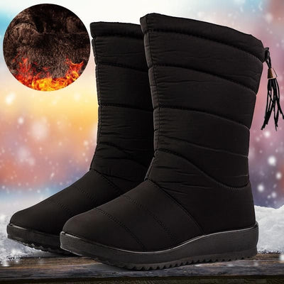 Warme weiche Damen-Winterstiefel - Suze