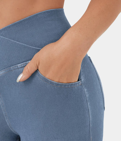 Juul™ | Elastische Flair-Jeans mit hoher Taille