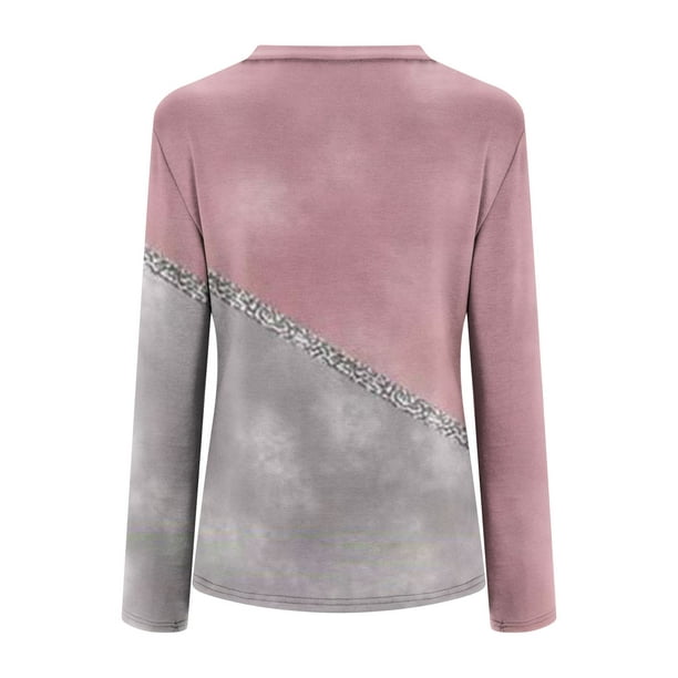 Leá Martin® - Roze Vrouwen V-ringning Blouse