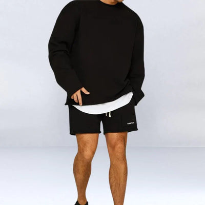 Vasco - Herren Set aus bequemem Sweatshirt und Shorts