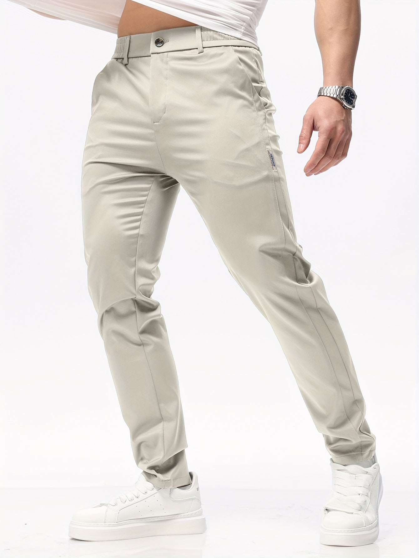 Herren Slim Fit Hose mit Seitentaschen