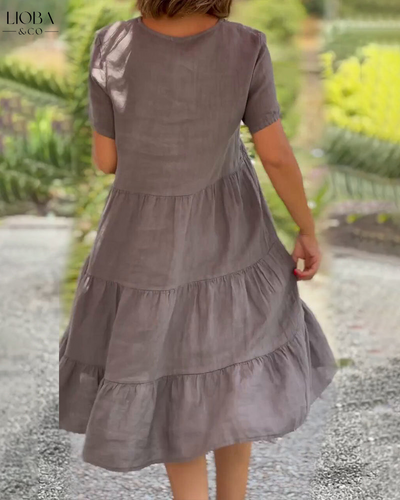 JULE™ | SOMMERKLEID MIT V-AUSSCHNITT